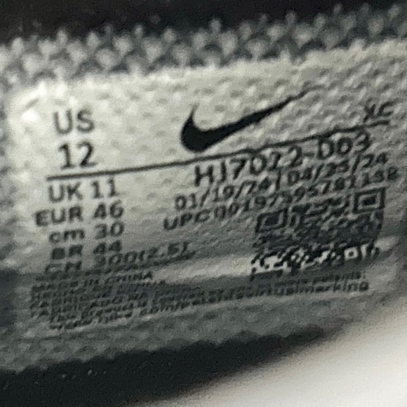 Nike Air Zoom GT Cut 3 TB Promo “Grey Black” Men’s Size 9.5-12 Basketball Shoe - Picture 9 of 9